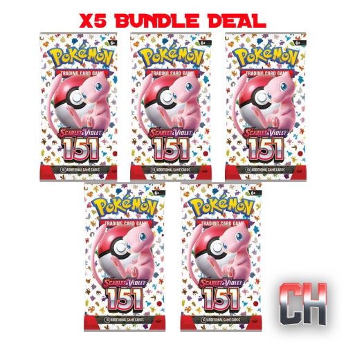 Pokemon S&V 151 Booster Pack Bundle x5