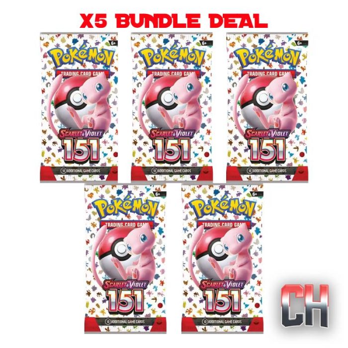 Pokemon S&V 151 Booster Pack Bundle x5