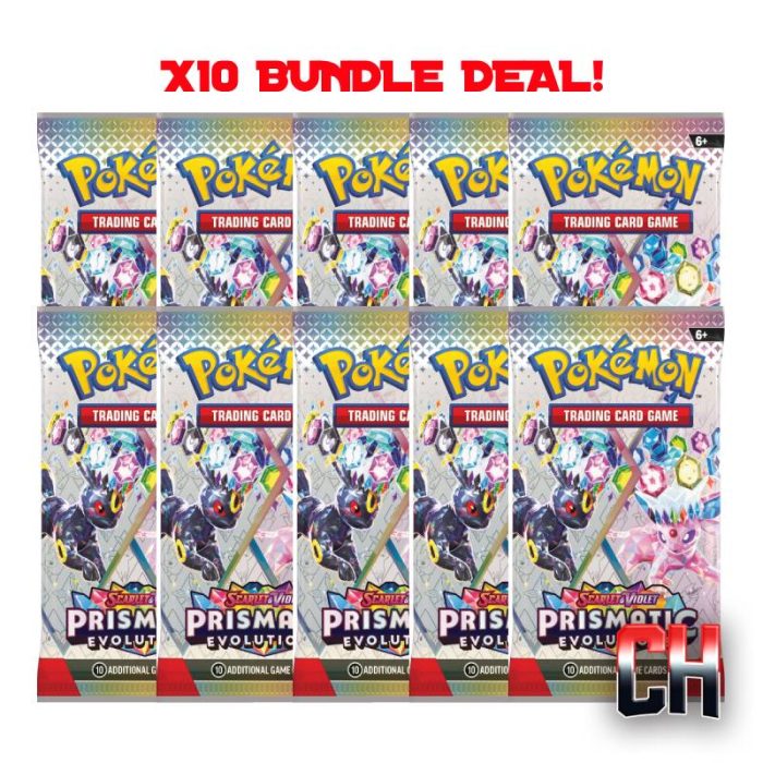 Pokemon Prismatic Evolutions Booster Pack - x10 Bundle Deal