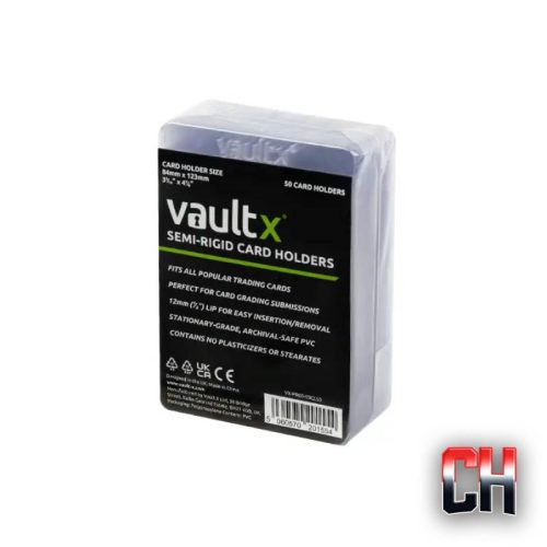 Vault X Semi-rigid Card Holders (50 Pack)