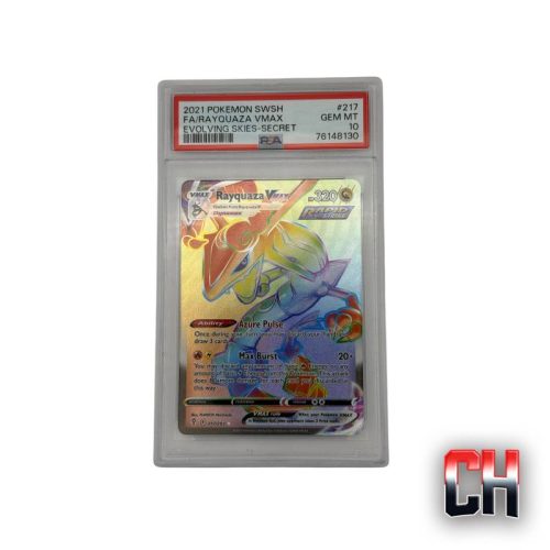Rayquaza VMAX Evolving Skies Secret Rare #217 - PSA 10 GEM MT - 76148130