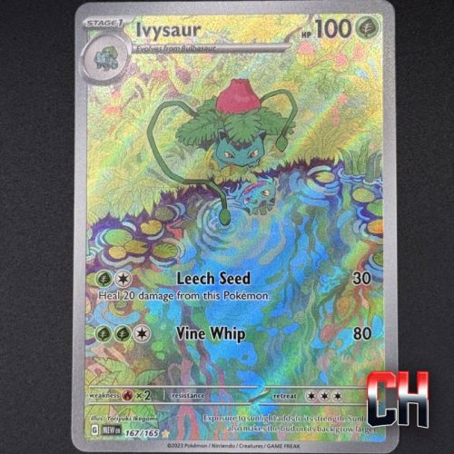 Ivysaur Illustration Rare S&V 151 #167 - Ungraded RAW Single - NEAR MT/MT - SKU:CHC015