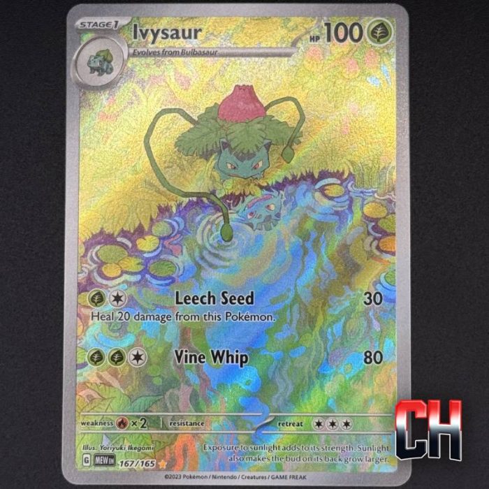 Ivysaur Illustration Rare S&V 151 #167 - Ungraded RAW Single - NEAR MT/MT - SKU:CHC016