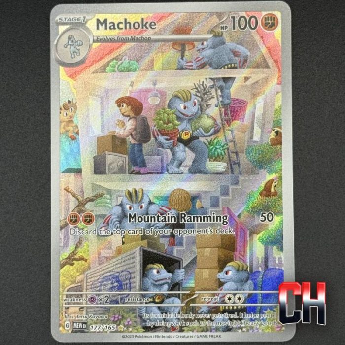 Machoke Illustration Rare S&V 151 #177 - Ungraded Raw Single NEAR MT/MT - SKU:CHC017