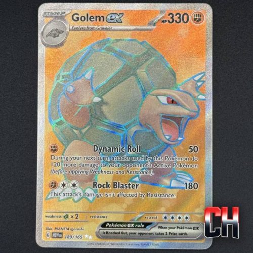 Golem ex Ultra Rare S&V 151 #189 - Ungraded Raw Single NEAR MT/MT - SKU:CHC019