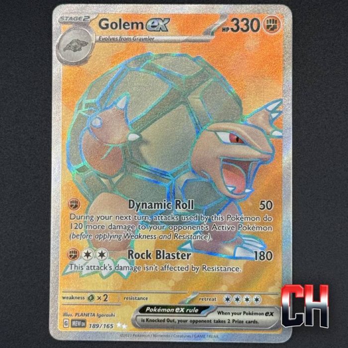 Golem ex Ultra Rare S&V 151 #189 - Ungraded Raw Single NEAR MT/MT - SKU:CHC019