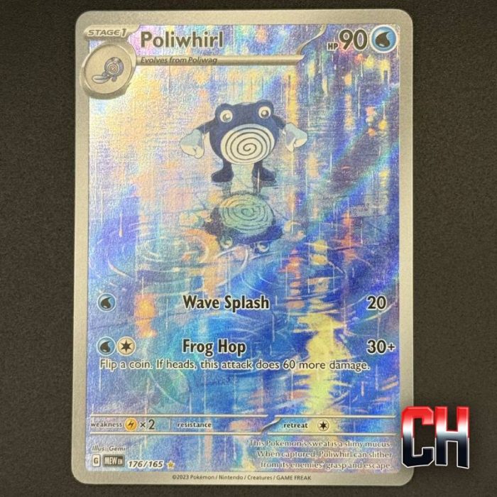 Poliwhirl Illustration Rare S&V 151 #176 - Ungraded Raw Single NEAR MT/MT - SKU:CHC020
