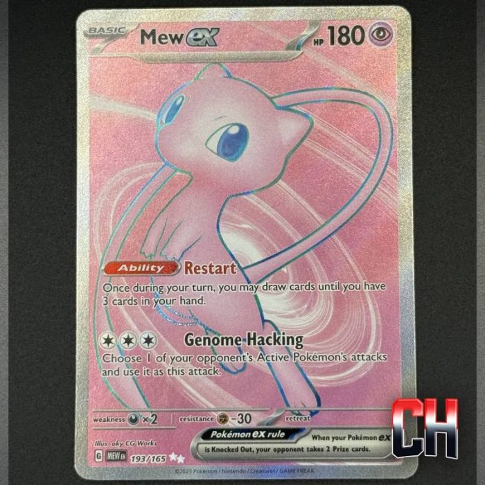 Mew EX S&V 151 #193 - Ungraded Raw Single - NEAR MT/MT - Image 2