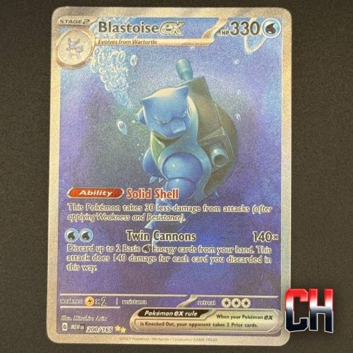 Blastoise Special Illustration Rare S&V 151 #200 - Ungraded Raw Single - NEAR MT/MT - CHC028