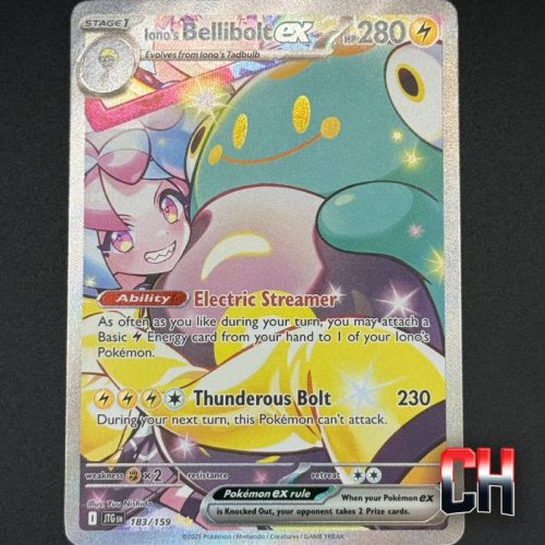 Iono's Bellibolt EX Journey Together #183 - Ungraded RAW Single - NEAR MT/MT