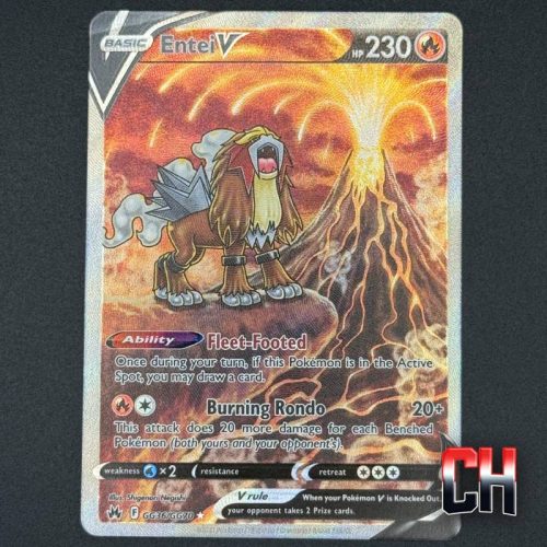 Entei GG36 Crown Zenith - Ungraded Single Near Mint - CHC055