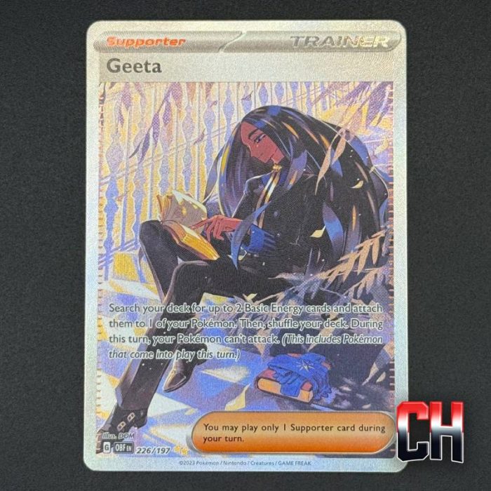Geeta #226 - Special Illustration Rare - S&V Obsidian Flames - Ungraded Single - NM/MNT - CHC033