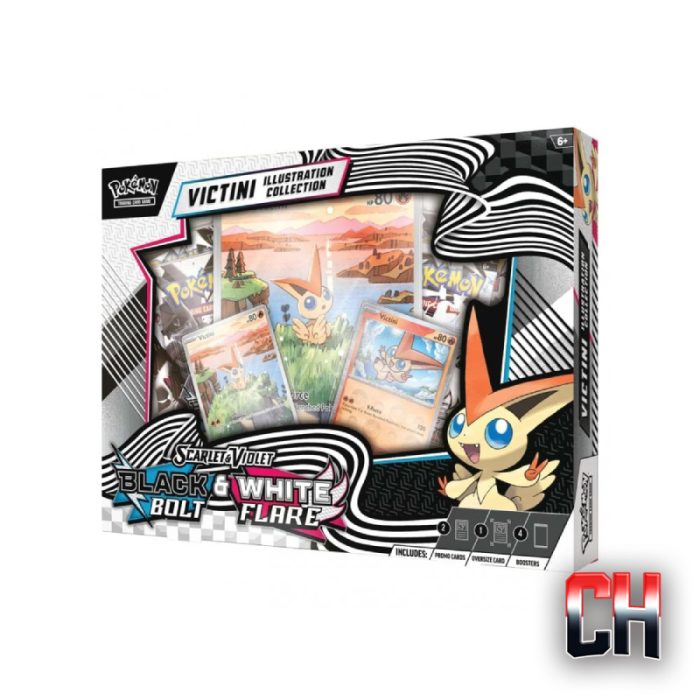 Black Bolt & White Flare Victini Illustration Collection