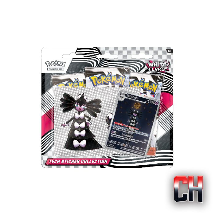White Flare Tech Sticker Collection - Gothitelle