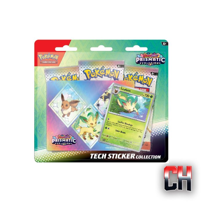 Prismatic Evolutions Leafeon Tech Sticker Collection